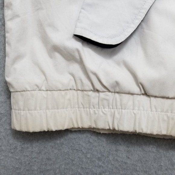 La Mode Jacket Mens XL White Long Sleeve Full Zip Pockets‎ Windbreaker - Picture 2 of 11